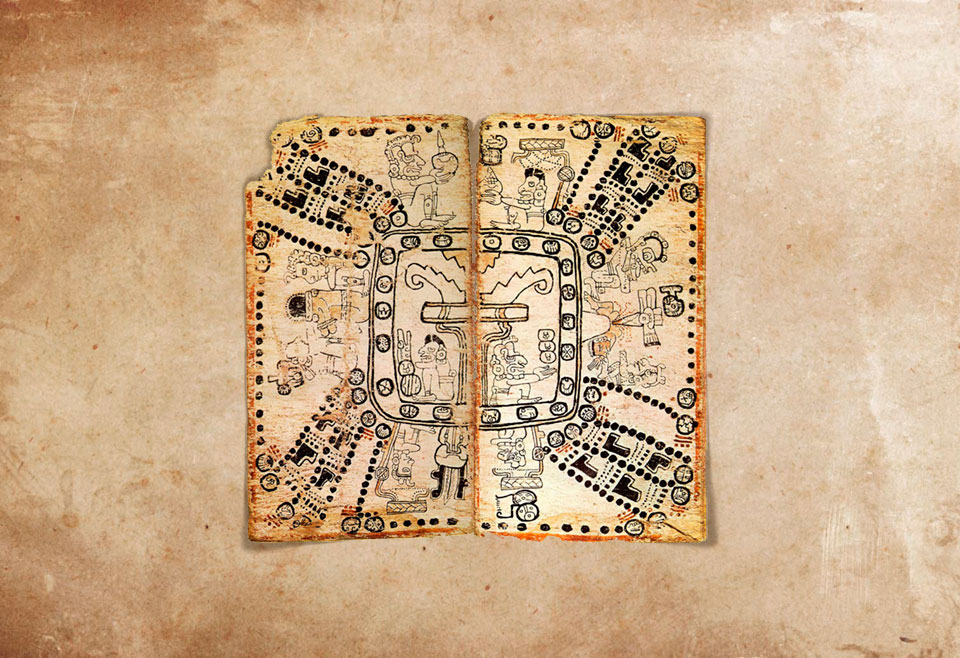 Image from the dresden codez. The mayan cross reading helps in people gaining clarity on their path and any area of life, like relationships, work, legal, health, family, community, projects.